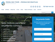 Tablet Screenshot of pedrasaothome.com